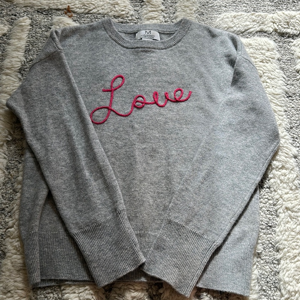 Magaschoni Cashmere “Love” Sweater- Small -